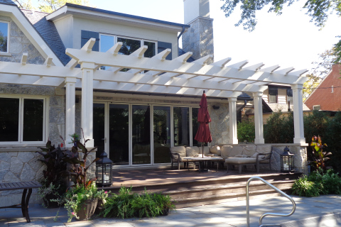 Pergola, Park Ridge, IL  Construction Project. America's Custom Home Builders: New Construction, Remodeling, Restoration Services. Residential & Commercial