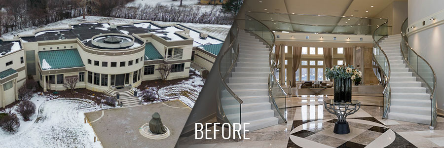 Addition and Complete Renovation on Midwest in Oak Brook - Before