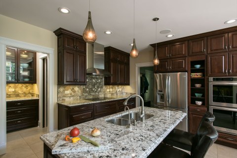 Kitchen, Island View