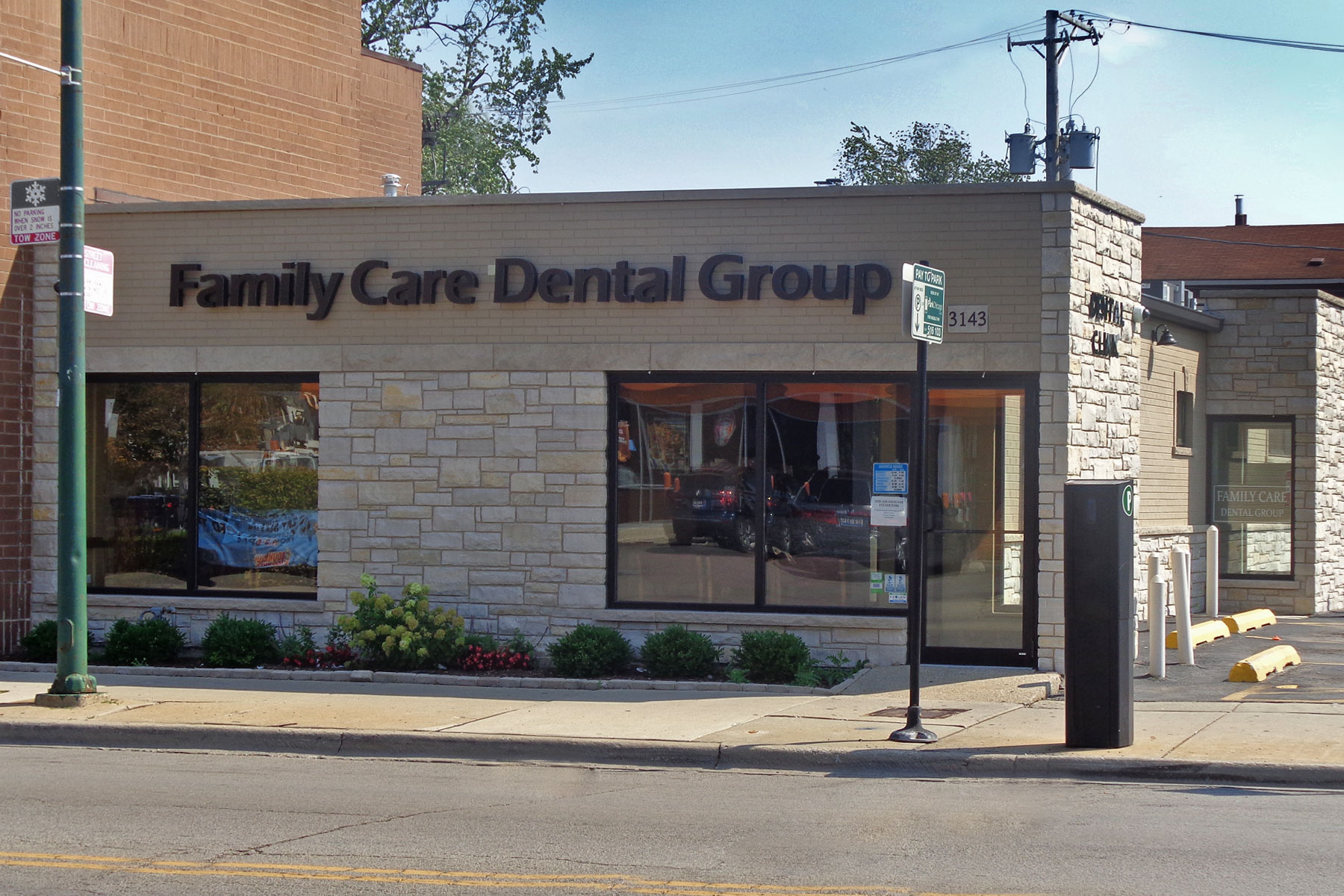 Family Care Dental Center Exterior - Family Care Dental Center, Chicago Custom Home. America's Custom Home Builders: New Construction, Remodeling, Restoration Services. Residential and Commercial.
