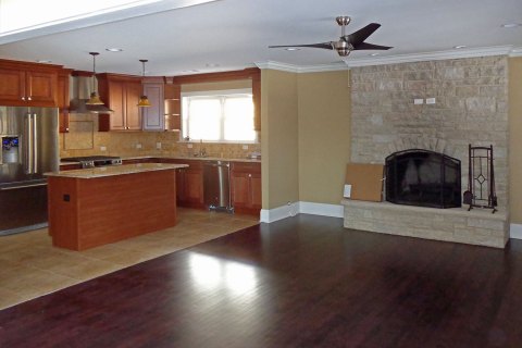 Living Room, Kitchen