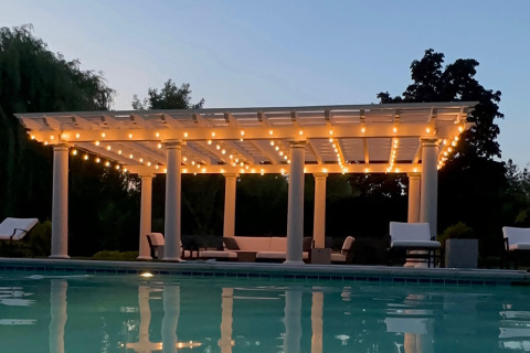 Pergola from Pool