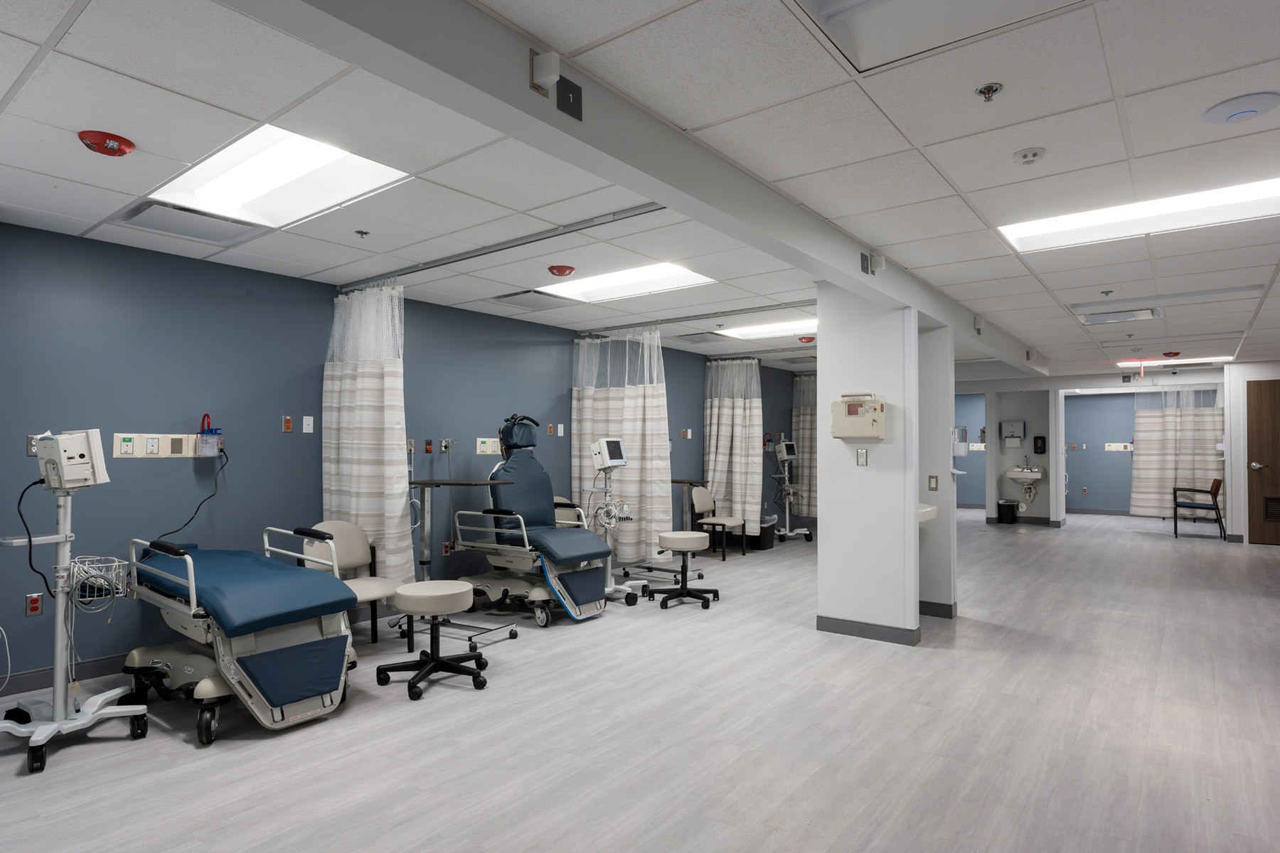 Prep Recovery Rooms - Commercial Build-Out of Retina Surgical Center in Niles Custom Home. America's Custom Home Builders: New Construction, Remodeling, Restoration Services. Residential and Commercial.