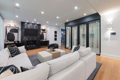 wine cellar living room