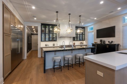 kitchen island view