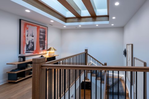 2nd floor hall with sky light