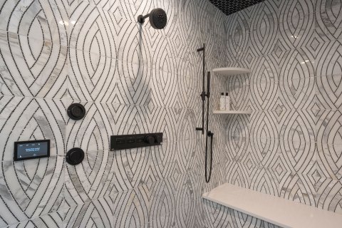 master bathroom inside shower