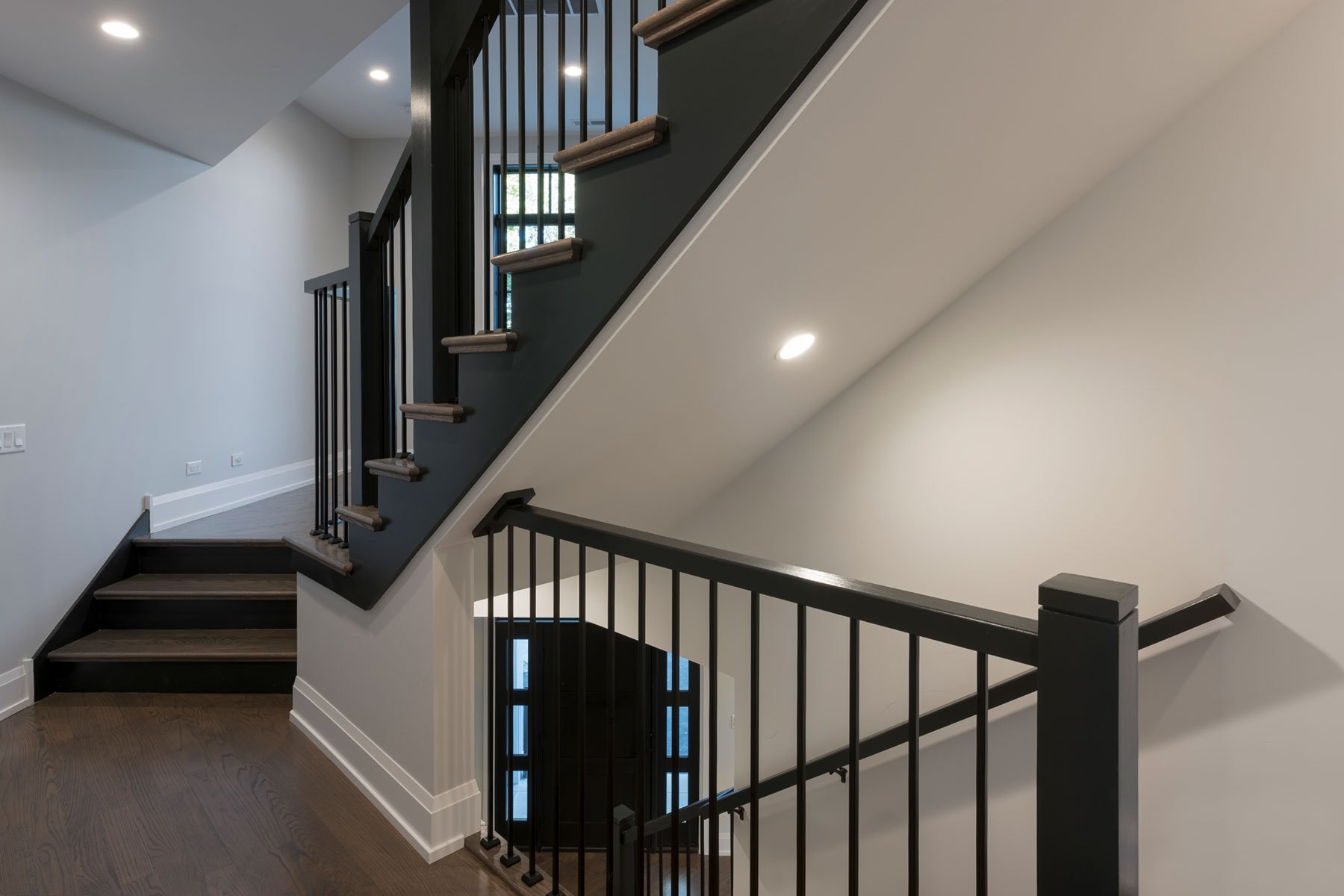 Staircase - N. Francisco Ave., Chicago, IL Custom Home. America's Custom Home Builders: New Construction, Remodeling, Restoration Services. Residential and Commercial.