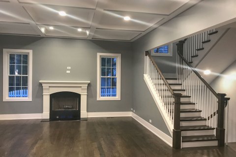 Family Room with Stairs