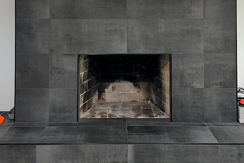 Basement Fireplace