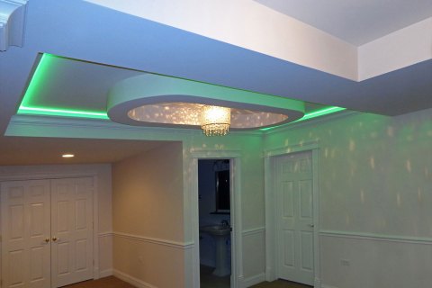Basement-Ceiling-Green-Light