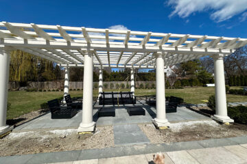 Installing outdoor furniture in Pergola in Winnetka 6677