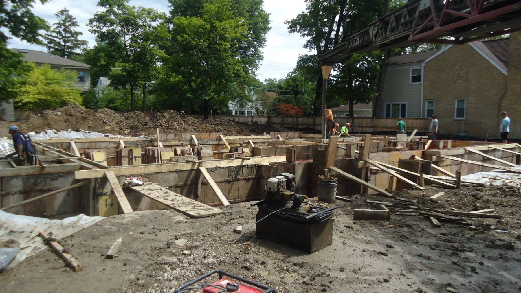 The Foundation Walls are done on our Custom Home project in Glenview